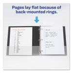 Durable Non-View Binder With Durahinge And Ezd Rings, 3 Rings, 1" Capacity, 11 X 8.5, Black, (8302)