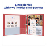 Durable Non-View Binder With Durahinge And Slant Rings, 3 Rings, 3" Capacity, 11 X 8.5, Red