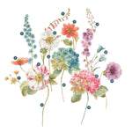 York Wallcoverings Lisa Audit Garden Flowers Giant Wall Decals, Botanical (RMK3261GM)