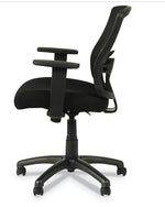Alera Etros Mesh and Fabric Office Chair with Fixed Arms, Black (ALEET42ME10B)