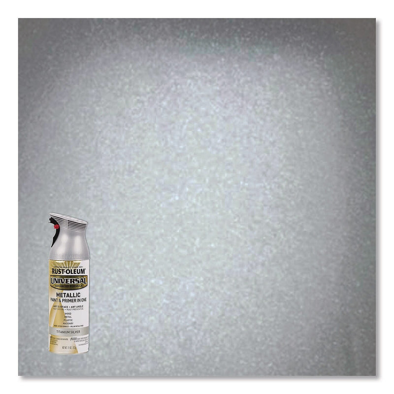 Rust-Oleum Universal Premium Spray Paint, Silver, 12 oz., 6/Carton (245220)