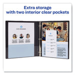 Economy Non-View Binder With Round Rings, 3 Rings, 1" Capacity, 11 X 8.5, Blue, (3300)
