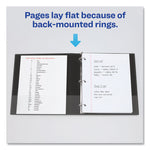 Economy Non-View Binder With Round Rings, 3 Rings, 1.5" Capacity, 11 X 8.5, Black, (4401)