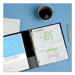 Economy Non-View Binder With Round Rings, 3 Rings, 1.5" Capacity, 11 X 8.5, Blue, (3400)