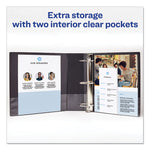 Economy Non-View Binder With Round Rings, 3 Rings, 1.5" Capacity, 11 X 8.5, Black, (3401)