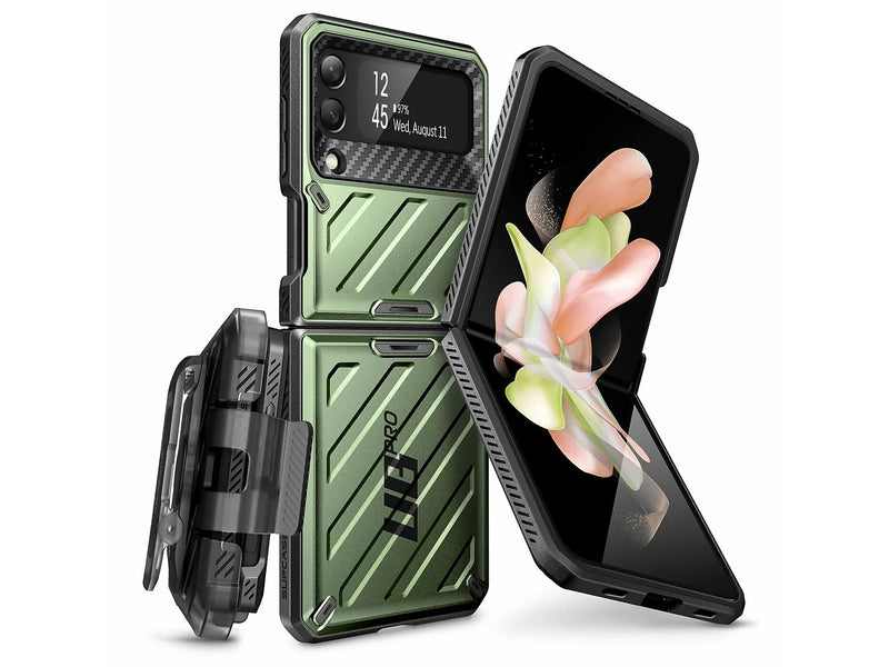 SUPCASE Unicorn Beetle PRO Dark Green Rugged Case for Samsung Galaxy Z Flip4, 5G (SUP-Galaxy2022-ZFlip4-5G-UBPro-Guldan)