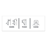 Claw Drywall Picture Hanger, Stainless Steel, 25 lb Capacity, 4 Hooks and 4 Spot Markers,