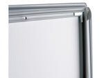 Azar Poster Holder, 8.5" x 11", Wall Mounted, Silver, Plastic, 4/Pack (300336-SLV-4PK)