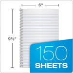 Oxford Earthwise 3-Subject Notebooks, 6" x 9.5", College Ruled, 150 Sheets (25-447R)
