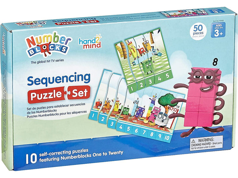 hand2mind Numberblocks Sequencing Puzzle Set (95403)