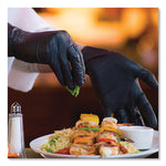 X3 by AMMEX Industrial Nitrile Gloves, Powder-Free, 3 mil, Small, Black, 100/Box, 10 Boxes/Carton