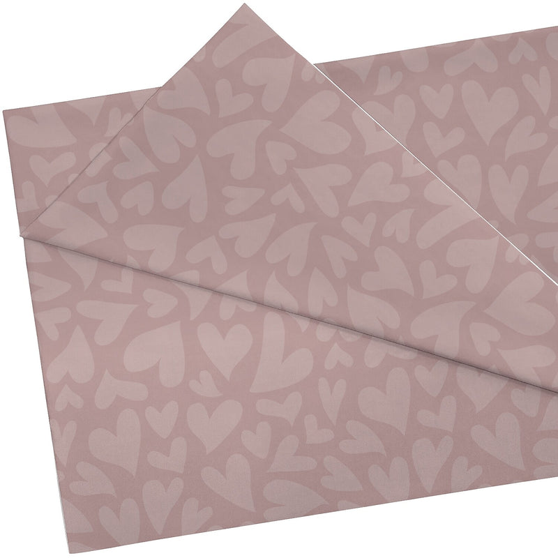 Teacher Created Resources Light Mauve Hearts Creative Class Fabric (TCR77432)