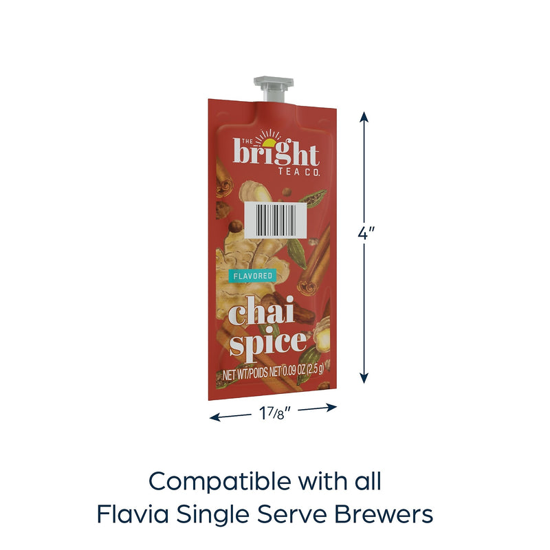 The Bright Tea Co. Chai Spice Tea, Flavia Freshpacks, 100/Carton (MDRB501)