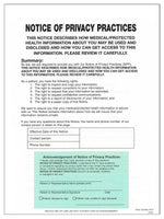Cosco Notice of Privacy Practices with Label, English, 8-Part, 250 Forms/Pack (074044)