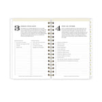 Planning Calendar DD Rugby Stripe Navy Frosted PP 5x8 RY26 Daily/Mthly Safety Wirebound -