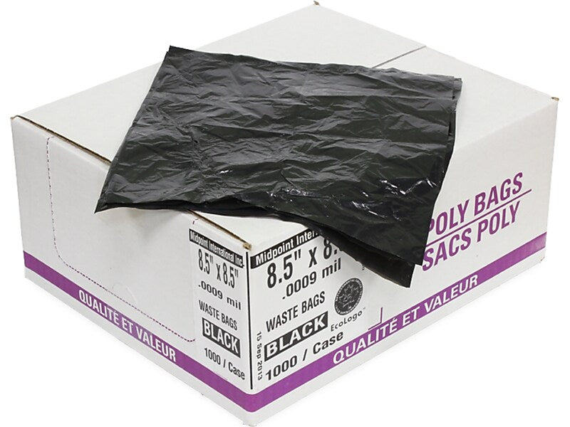 CleanRiver 0.4-Gallon Contractor Bag, 0.9 Mic, Black, 1000 Bags/Box (MB-Liner)
