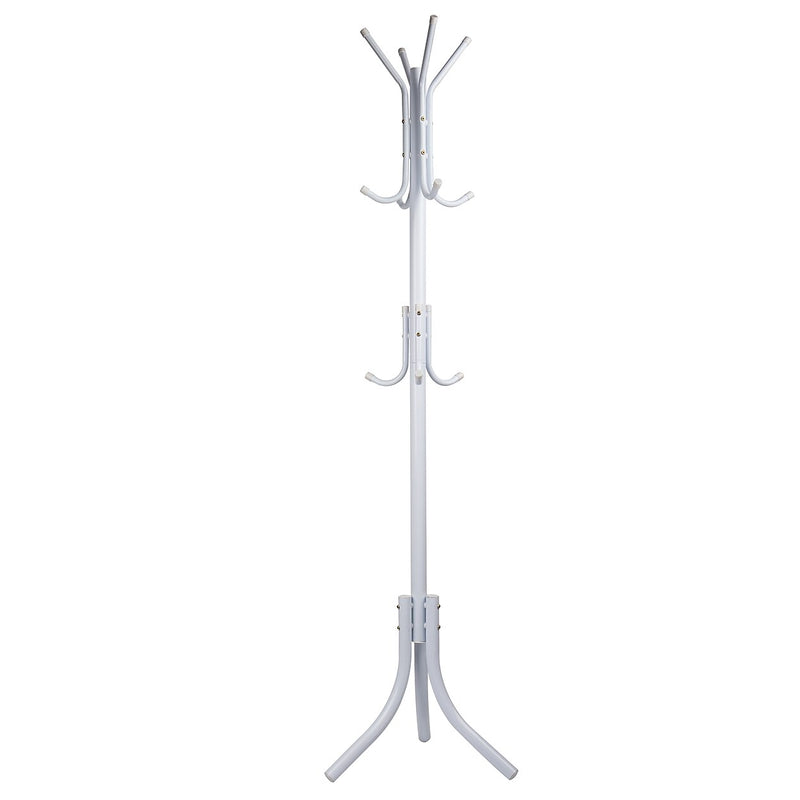 Mind Reader Freestanding Coat Rack, White, Metal (COATRACK11-WHT)