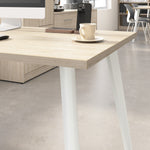Bush Business Furniture Vista 60"W L Shaped Desk with Mobile File Cabinet, Natural Elm (VST008NESU)