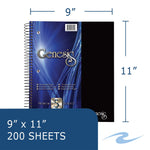 Roaring Spring Genesis Five Subject Notebook, 9" x 11", College Ruled, 200/Sheets (13115CS)