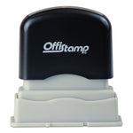 Pre-Inked Message Stamp, File, 1.63" X 0.38", Red Ink