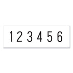 Numberer, Pre-Inked/re-Inkable, 6 Bands, 1.88 X 0.25, Black