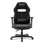 Racing Style Ergonomic Gaming Chair, Supports 275 Lb, 15.91" To 19.8" Seat Height, Black/gray Trim Seat/back, Black/gray Base