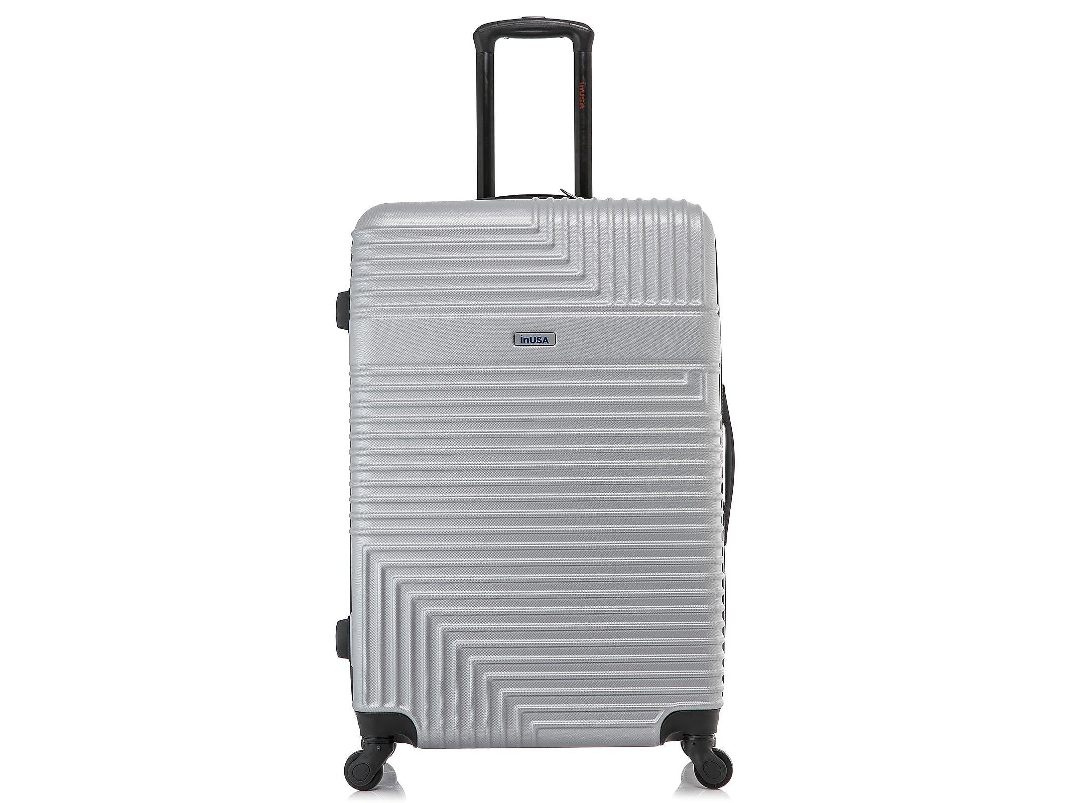 InUSA Resilience 28" Hardside Suitcase, 4-Wheeled Spinner, TSA Checkpoint Friendly, Silver (IURES00L-SIL)