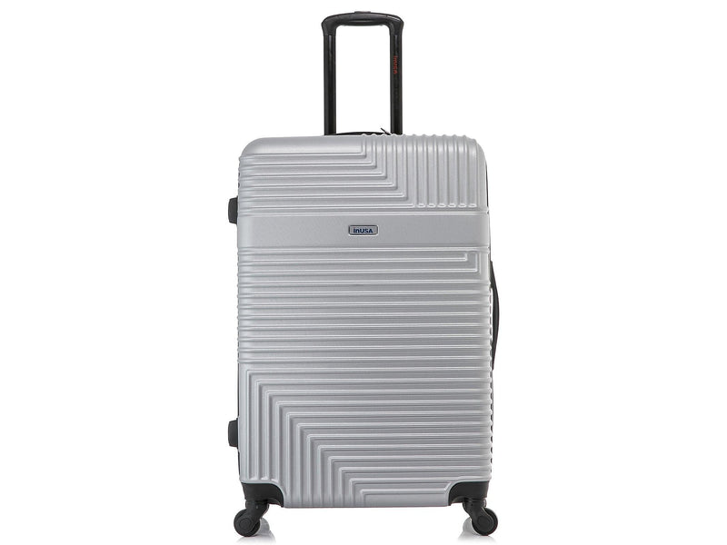 InUSA Resilience 28" Hardside Suitcase, 4-Wheeled Spinner, TSA Checkpoint Friendly, Silver (IURES00L-SIL)