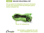 Champion Sports Deluxe Volleyball Set, Multicolor (VBSET)
