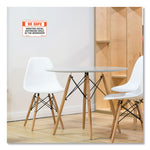 Besafe Messaging Repositionable Wall/door Signs, 9 X 6, Maintain Social Distancing While In The Breakroom, White, 30/carton