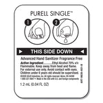 Advanced Hand Sanitizer Single Use, Gel, 1.2 mL, Packet, Fragrance-Free, 2,000/Carton