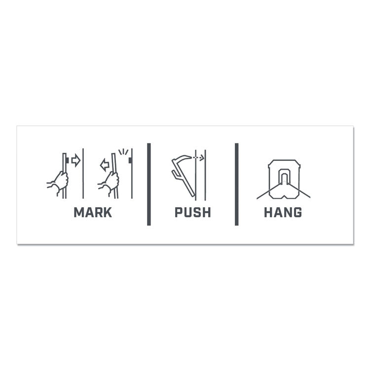 Claw Drywall Picture Hanger, Stainless Steel, 45 lb Capacity, 3 Hooks and 3 Spot Markers