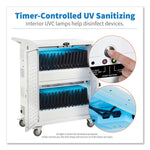 UV Sterilization and Charging Cart, 32 Devices, 34.8 x 21.6 x 42.3, White