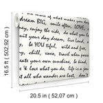 York Wallcoverings Dream Big Script Peel and Stick Wallpaper (RMK9005WP)
