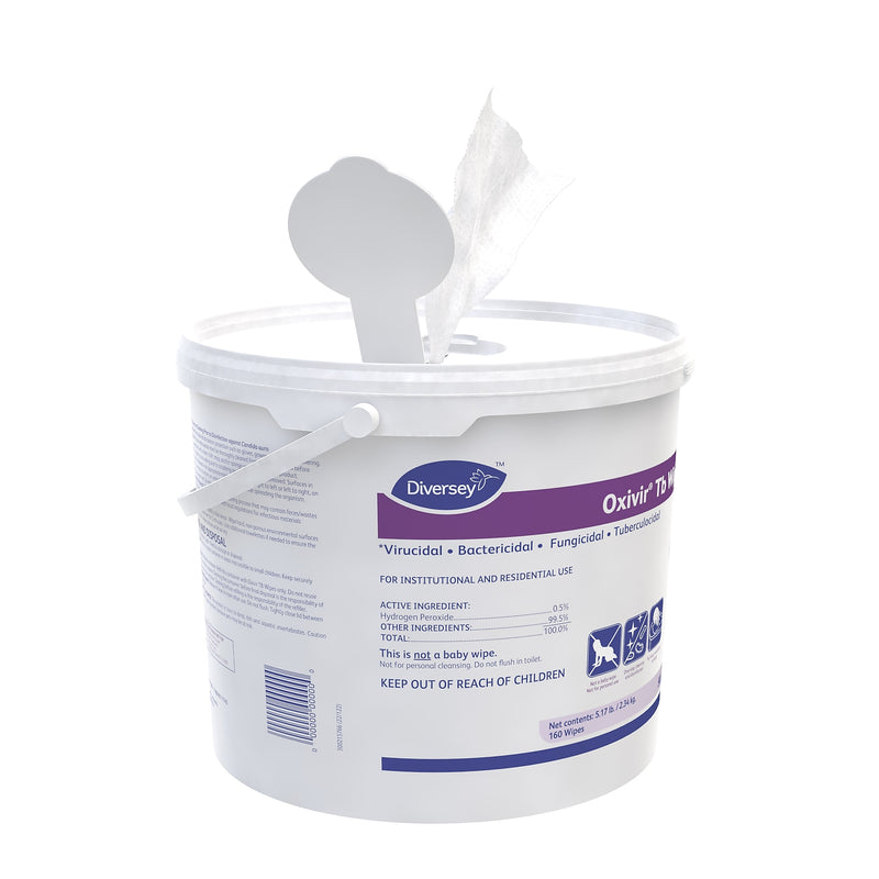 Diversey Oxivir Tb Disinfecting Wipes, 160 Wipes/Container, 4/Carton (5627427)