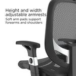 Staples Hyken Ergonomic Mesh Swivel Task Chair, Black (UN59460)