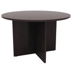 Alera Valencia Round Conference Table W/legs, 29 1/2h X 42 Dia., Espresso (ALEVA7142ES)
