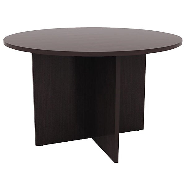 Alera Valencia Round Conference Table W/legs, 29 1/2h X 42 Dia., Espresso (ALEVA7142ES)