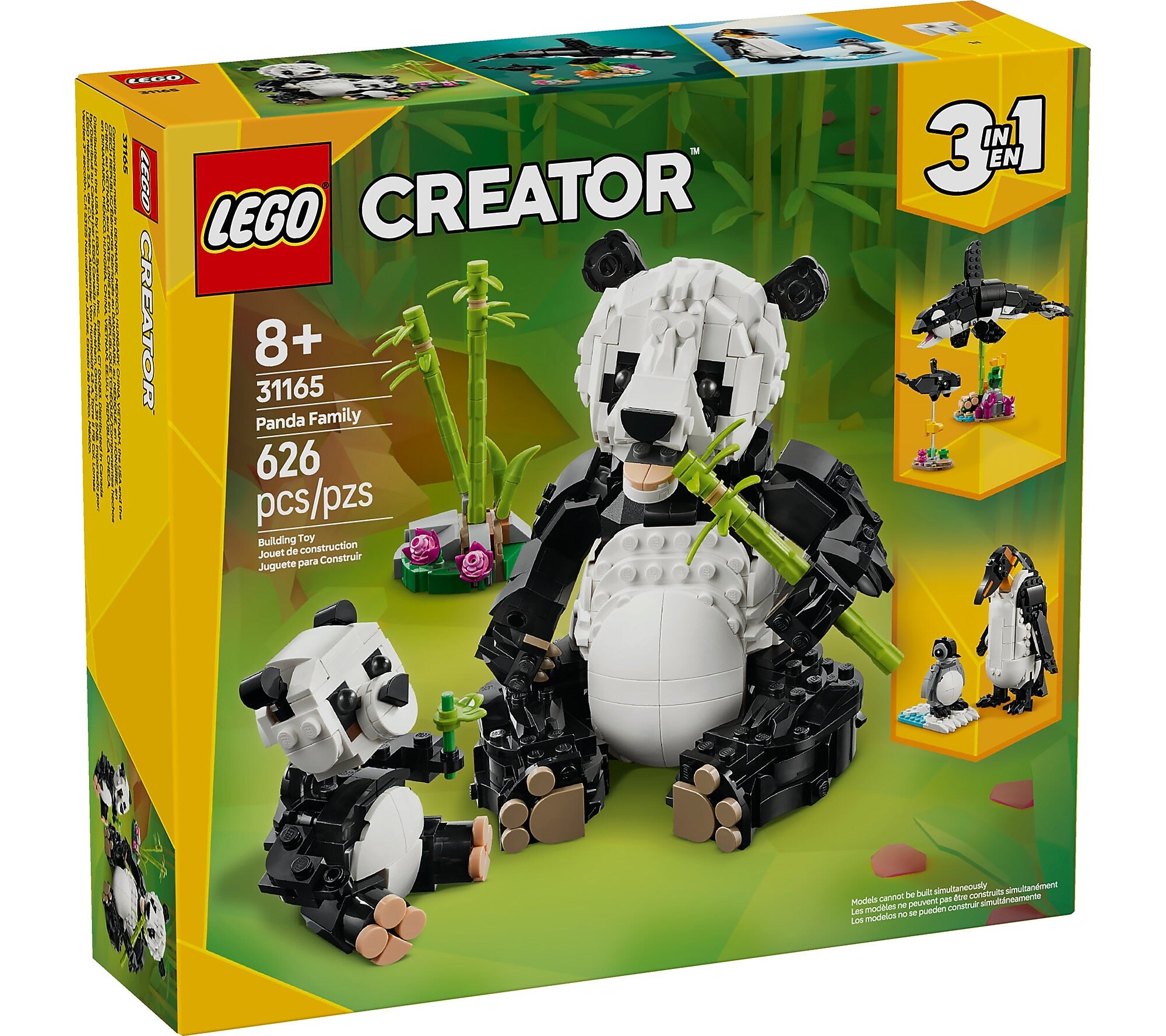 LEGO Creator Wild Animals: Panda Family, 626 Pieces (31165)