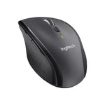 Logitech M705 Marathon Wireless Ergonomic Optical USB Mouse, Charcoal (910-001935)