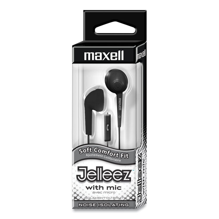 Jelleez Earbuds, 4 ft Cord, Black