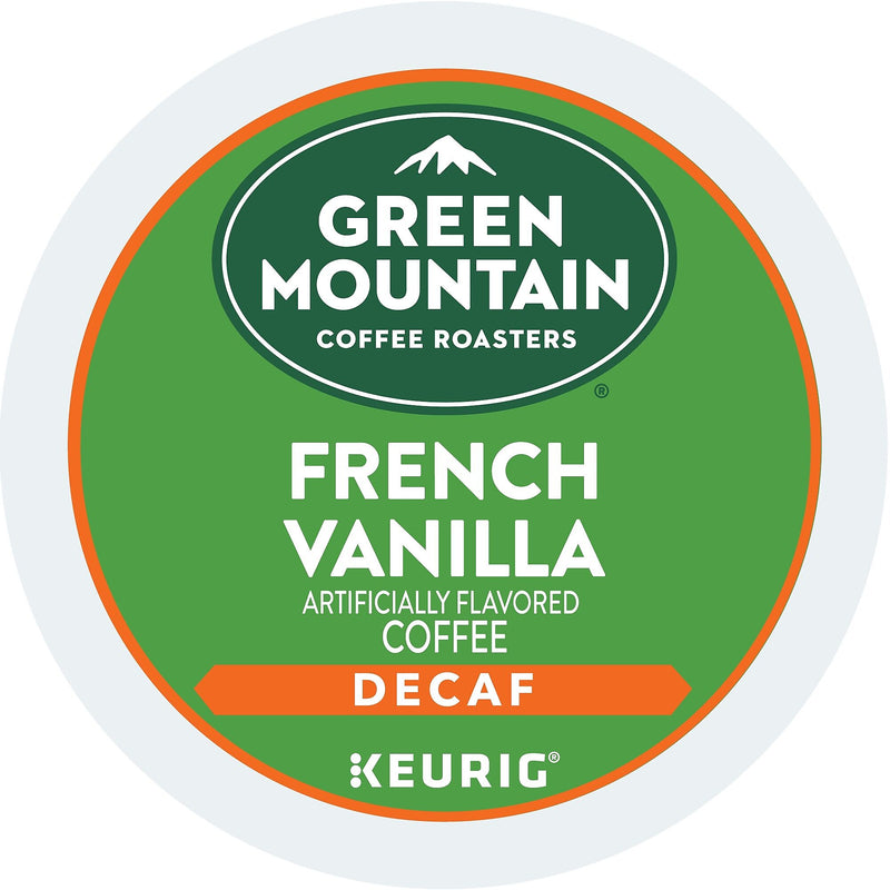 Green Mountain French Vanilla Decaf Coffee Keurig® K-Cup® Pods, Light Roast, 24/Box (7732)