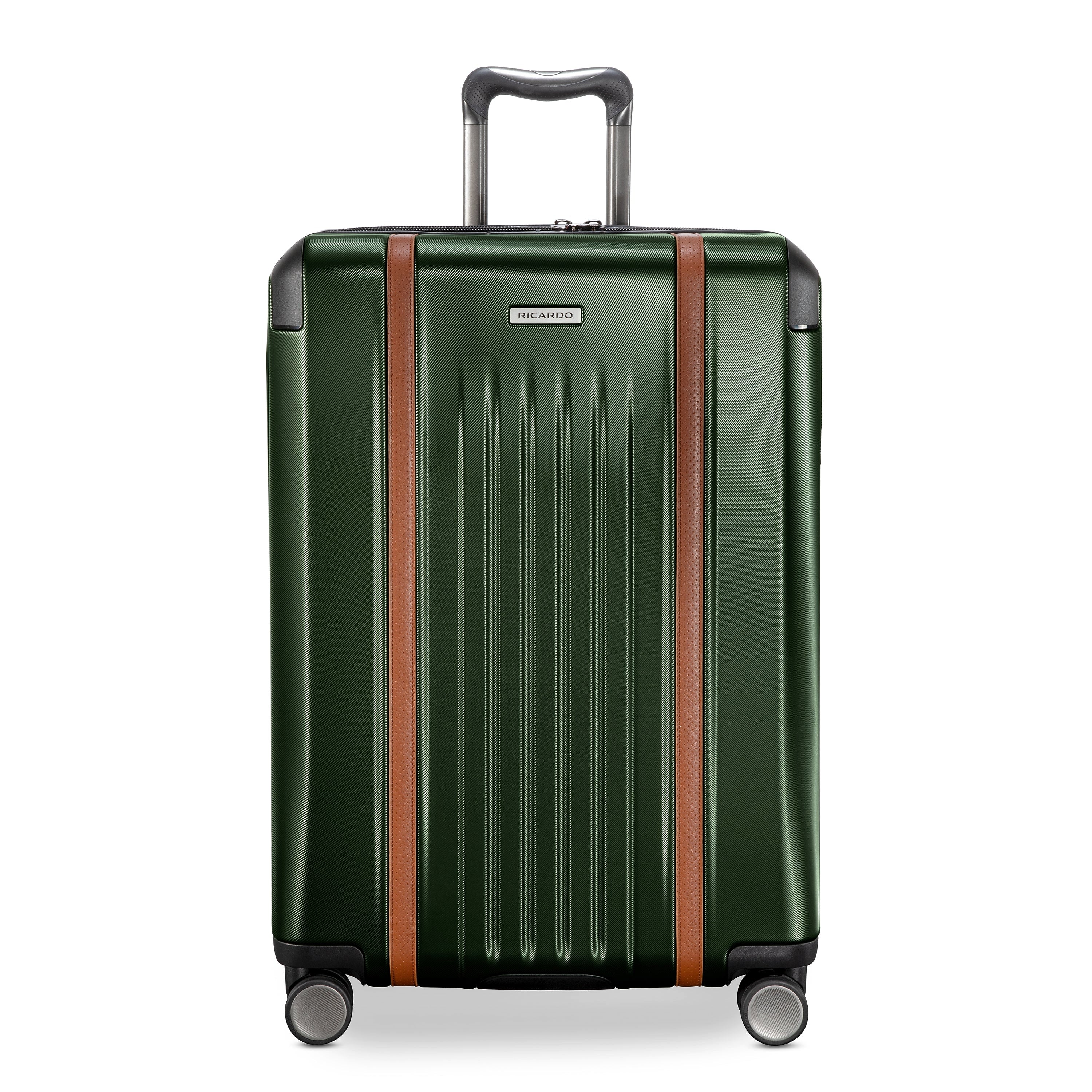 Ricardo Beverly Hills Montecito 2.0 25" Hardside Suitcase, 8-Wheeled Spinner, Hunter Green  (124"25-385-4VP)