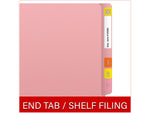 Medical Arts Press Heavy Duty End Tab File Folder, Straight-Cut, Letter Size, Pink, 40/Box (S-09461-PNK)