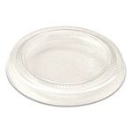 PLA Lids for Fiber Cups, 2.6" Diameter x 0.3" h, Clear, Plastic, 2,000/Carton