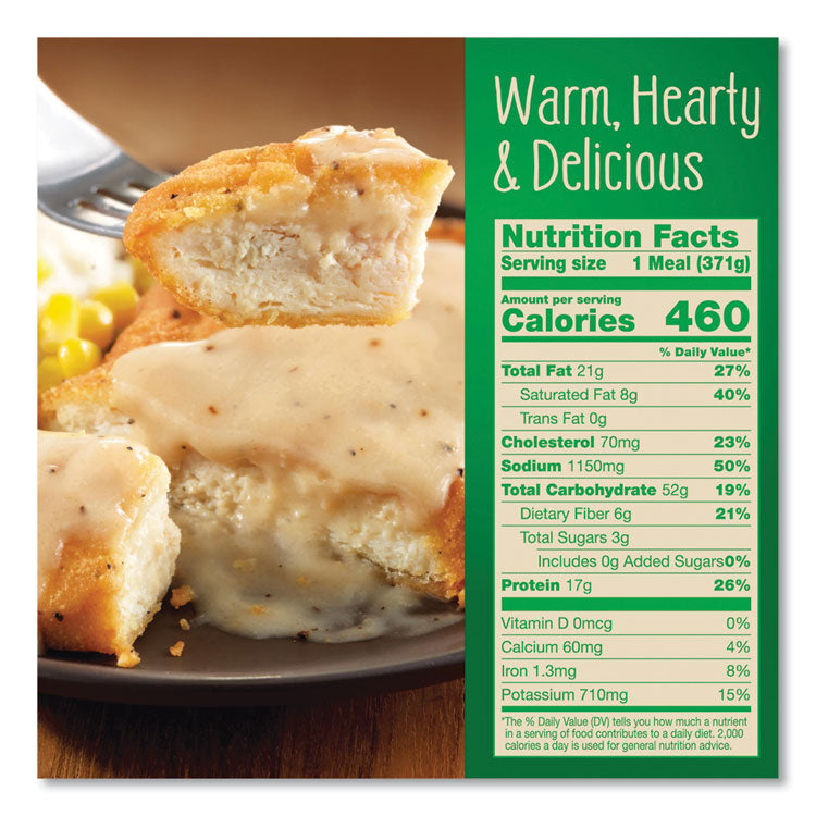Country Fried Chicken and Gravy, 13.1 oz Bowl, 5/Pack