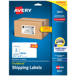 Avery TrueBlock Inkjet Shipping Labels, 2-1/2" x 4", White, 200 Labels/Pack (5815)