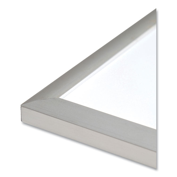 Magnetic Dry Erase Board with Aluminum Frame, (Actual Size: 95" x 47"), White Surface, Satin Aluminum Frame