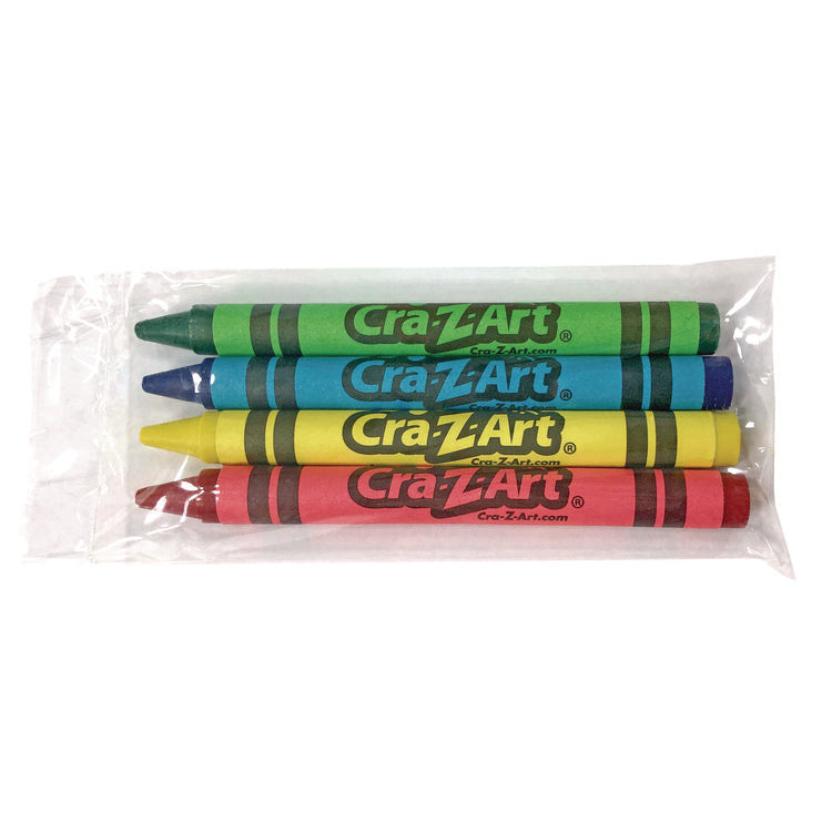 Washable Crayons, Assorted, 4/pack