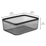 mDesign Steel Organizer, Matte Black (25954)